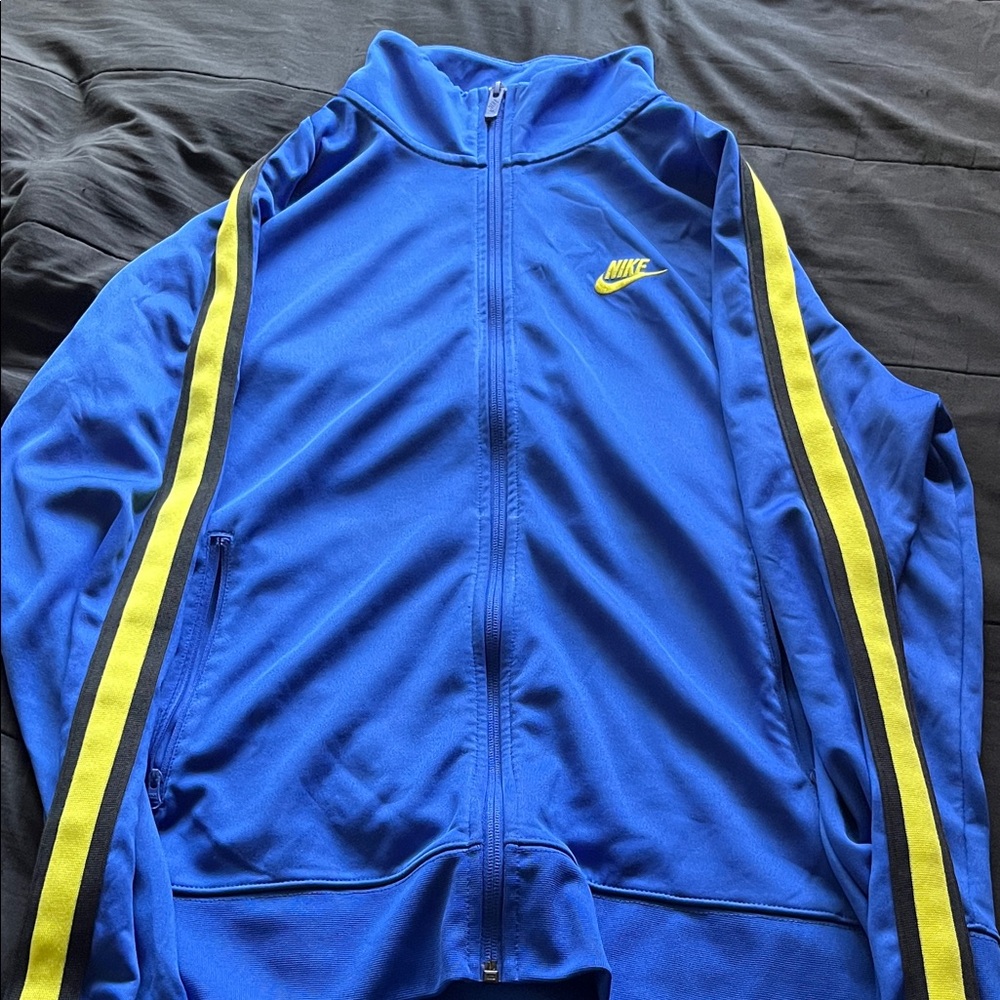 Nike Royal Blue Jacket and Yellow Track Jacket Size Large